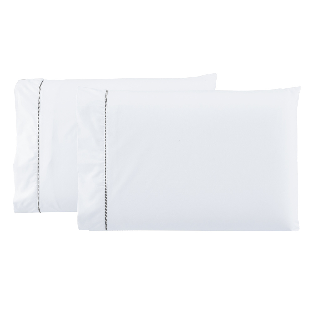Jogo de Lençol Queen 4 Peças Percal 400 Fios Imperial Ponto Palito Branco - 7